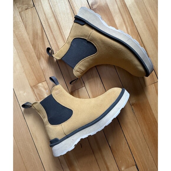 Sorel Shoes - Sorel Hi-Line Chelsea Boot Geo Yellow Jet US 9 Women Waterproof Pull-On